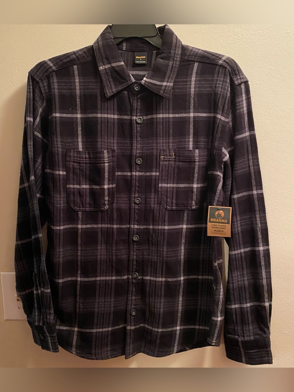 NWT Brahma Men’s Work Flannel Size Small